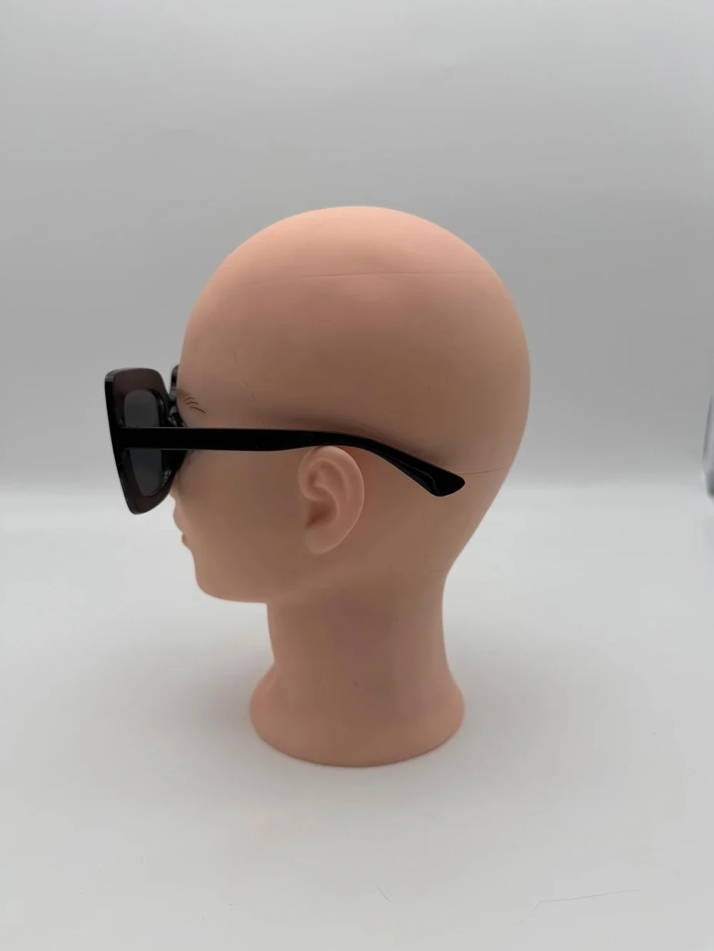 Black‎ Oversized Square Sunglasses with Crystal Accents